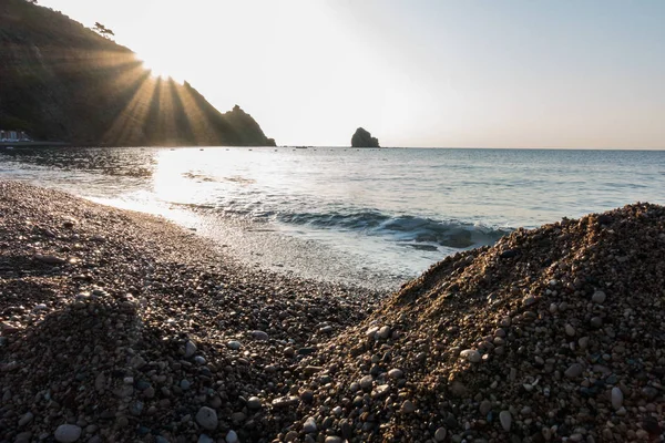 Deniz Kenarında Güzel Gündoğumu — Stok fotoğraf