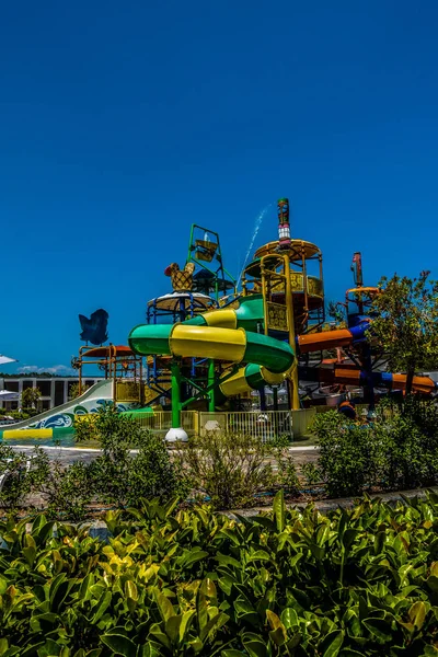 Parc Aquatique Pour Enfants Glissières Eau Pour Enfants — Photo