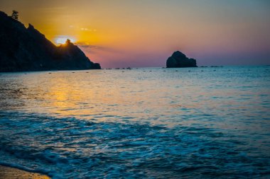 Denizin muhteşem sunrise