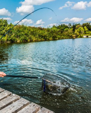 Alabalık balıkçılık Nehri üzerinde