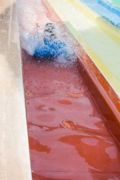 Parc aquatique pour enfants à la station — Photo