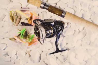 Balıkçılık yem arka plan yakın