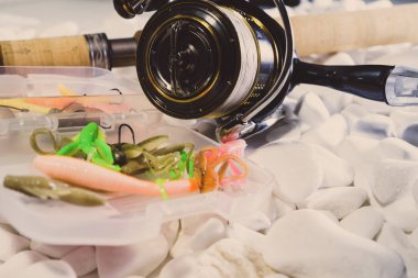 Balıkçılık yem arka plan yakın