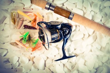 Balıkçılık yem arka plan