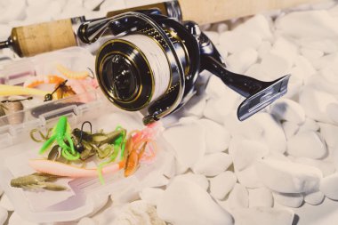 Balıkçılık yem arka plan yakın