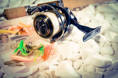 Balıkçılık yem arka plan