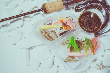 Balıkçılık yem arka plan