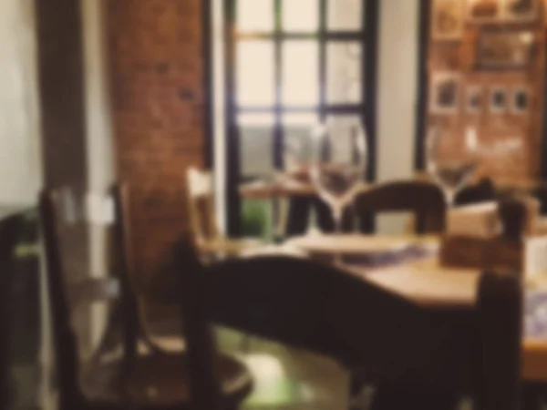 室内咖啡厅 模糊的背景 — 图库照片