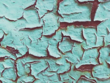 kırık yeşil boya doku