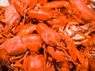 haşlanmış lezzetli kerevit arka plan