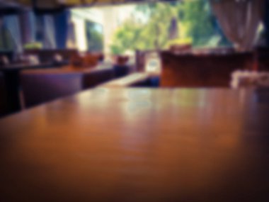 İç kafe. Arka plan bulanık