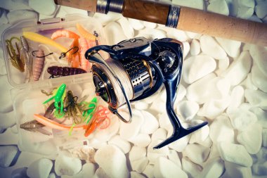 Balıkçılık yem arka plan