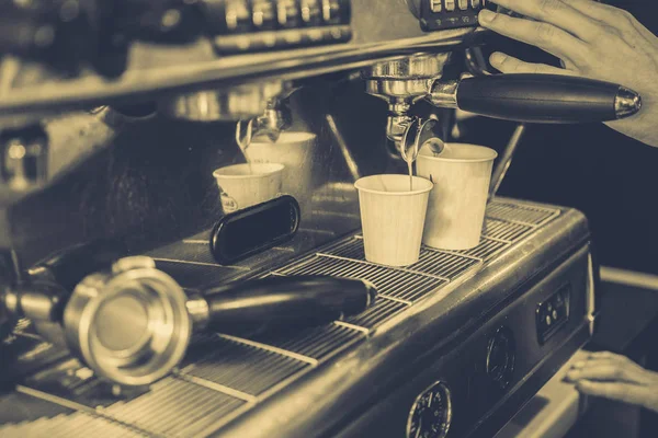 Make Coffee Coffee Machine — Stock Photo, Image