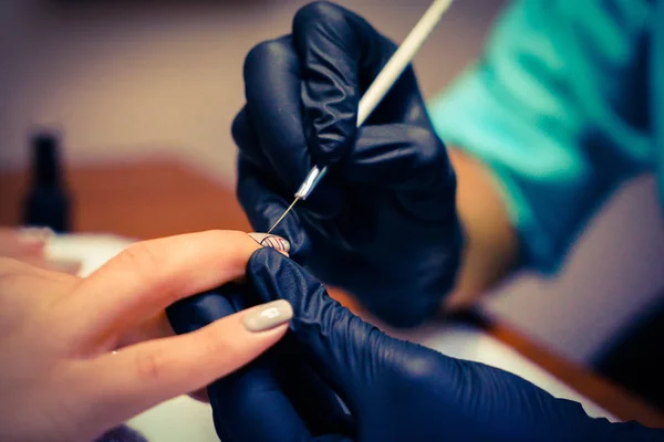 Procedures voor nagels in de spa — Stockfoto