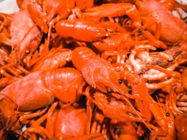 haşlanmış lezzetli kerevit arka plan