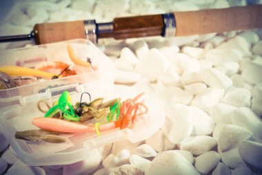 Balıkçılık yem arka plan