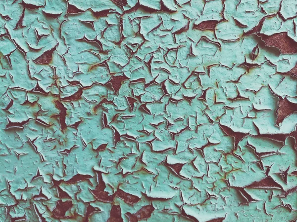 Vecchia vernice verde squallido — Foto Stock