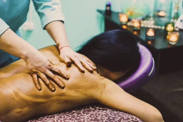 Massage treatment in the spa