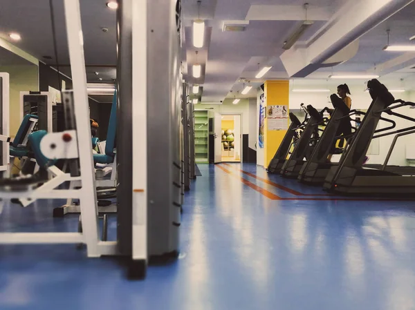 Vinnytsia Ukraine Circa 2018 Machines Entraînement Dans Salle Gym — Photo