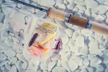 Lures balıkçılık arka plan