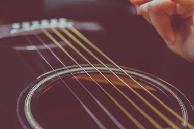 Arka plan olarak bir tema gitar