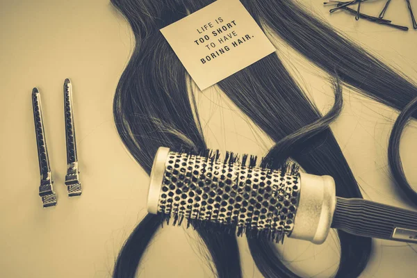 Saç boyama için Kuaför aksesuarları — Stok fotoğraf