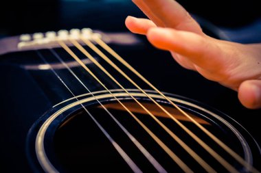 Arka plan olarak bir tema gitar