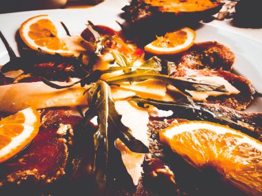 parmesan ile sarsıntılı, yakın