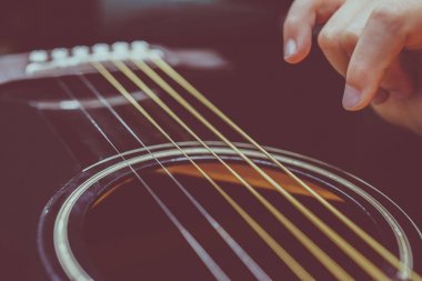 Arka plan olarak bir tema gitar