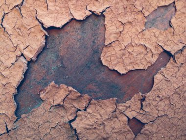 eski püskü kahverengi boya