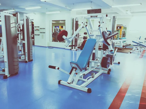 Vinnytsia Ukraina Circa 2018 Träning Träningsmaskiner Gymmet — Stockfoto