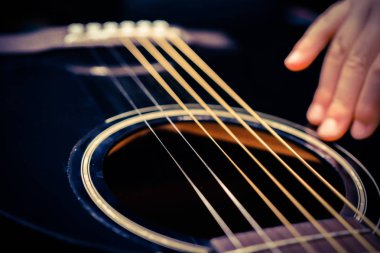 Arka plan olarak bir tema gitar