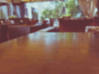 İç kafe. Arka plan bulanık