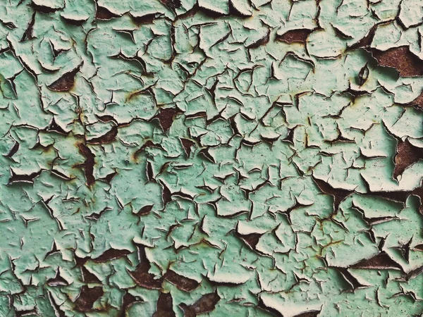 Eski püskü yeşil boya — Stok fotoğraf
