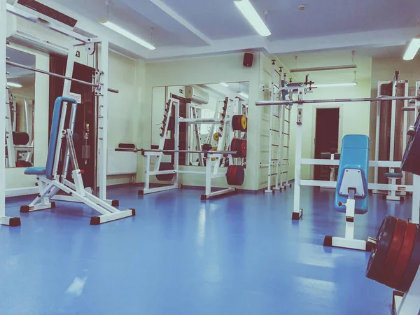 Vinnytsia Ukrayna Circa 2018 Spor Salonunda Egzersiz Makineleri Antrenman — Stok fotoğraf