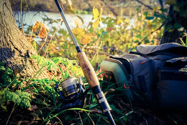 Attrezzatura da pesca - filatura — Foto Stock