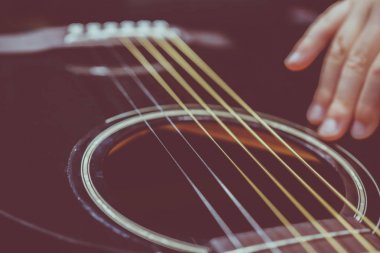 Arka plan olarak bir tema gitar