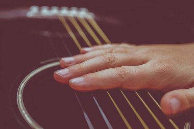 Arka plan olarak bir tema gitar