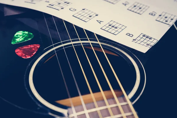 Bakgrunden Tema Gitarr — Stockfoto