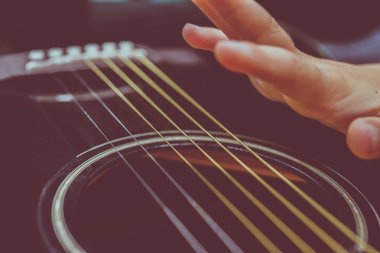 Arka plan olarak bir tema gitar