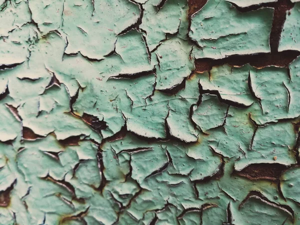 Vecchia vernice verde squallido — Foto Stock