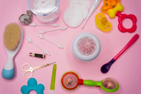 Baby Care Cosmetic Things — Stock Photo, Image