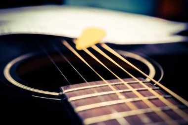Arka plan olarak bir tema gitar