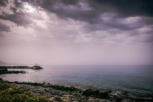 A paisagem marinha. Viagem marítima a Creta — Fotografia de Stock