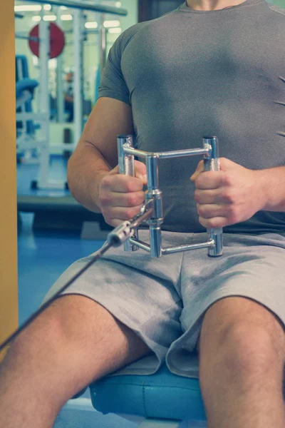 Culturista Gimnasio — Foto de Stock