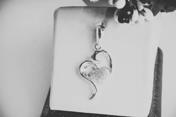 Beautiful pendant with stones — Stock Photo, Image