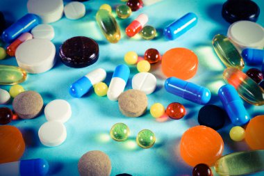 Arka plan üstünde belgili tanımlık konu ilaçların