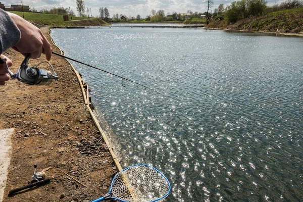 Pesca en el lago — Foto de Stock