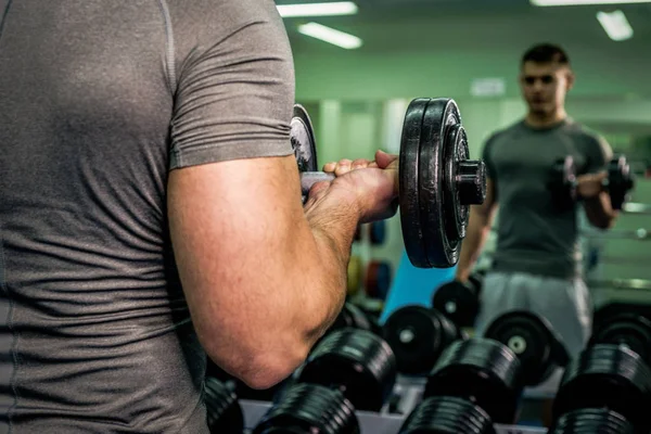 Bodybuilder Dans Salle Gym — Photo