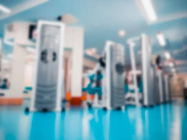 Interior del gimnasio, fondo borroso —  Fotos de Stock